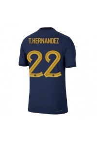 Frankrijk Theo Hernandez #22 Voetbaltruitje Thuis tenue WK 2022 Korte Mouw